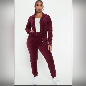 2pc Velour Track Suit